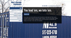 Desktop Screenshot of macsstoragecontainers.com