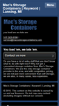 Mobile Screenshot of macsstoragecontainers.com